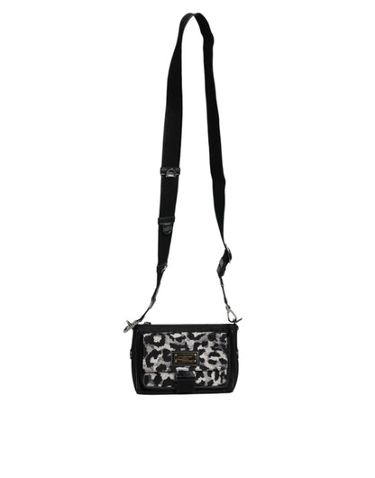 Dolce &amp; Gabbana Multicolor Leopard Jacquard Crossbody Bag