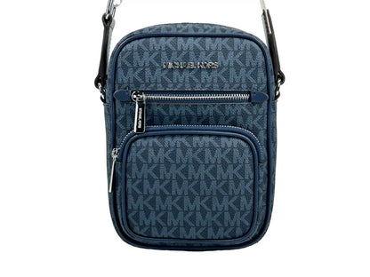 Michael Kors North South Medium Axelremsväska Marinblå