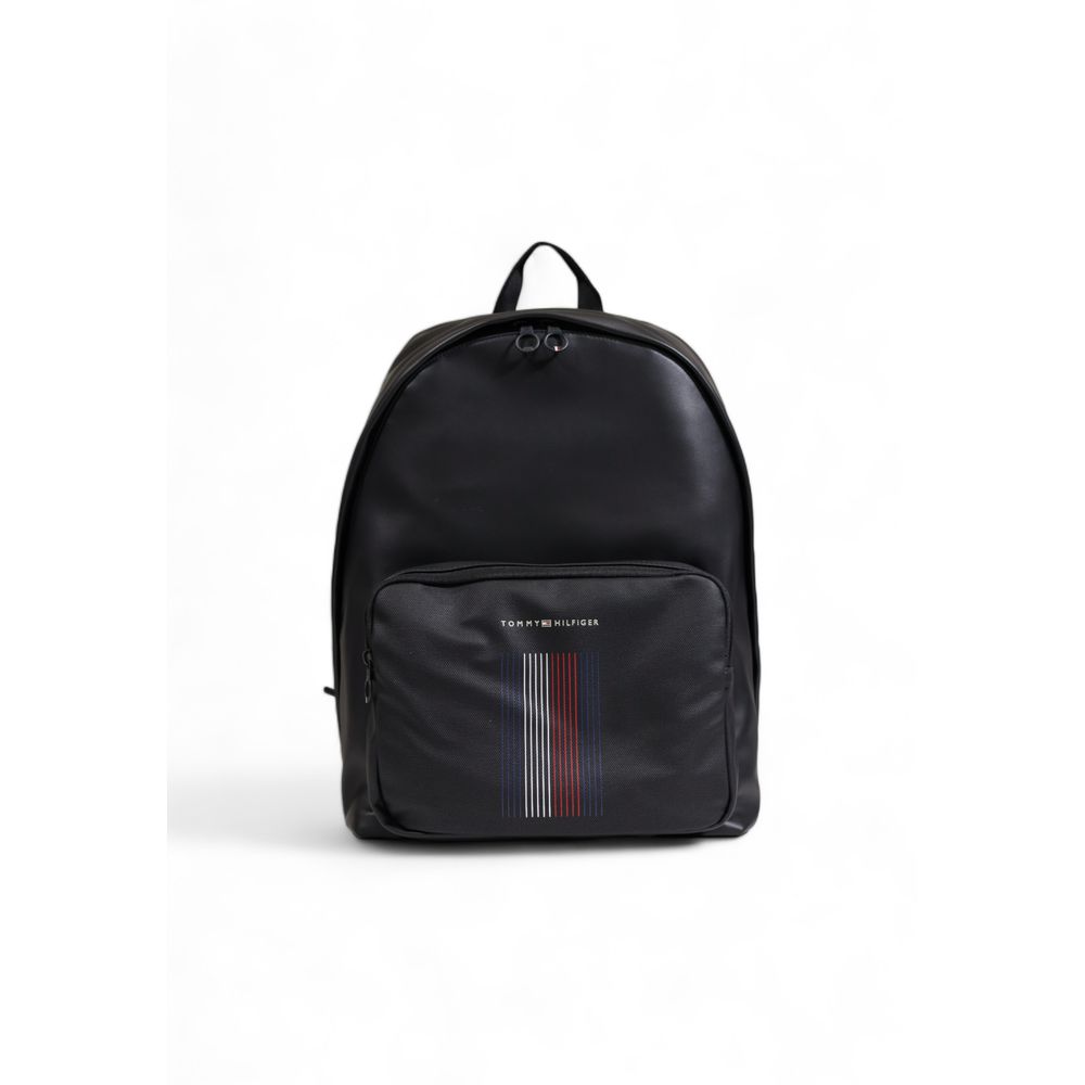 Tommy Hilfiger svart polyesterryggsäck
