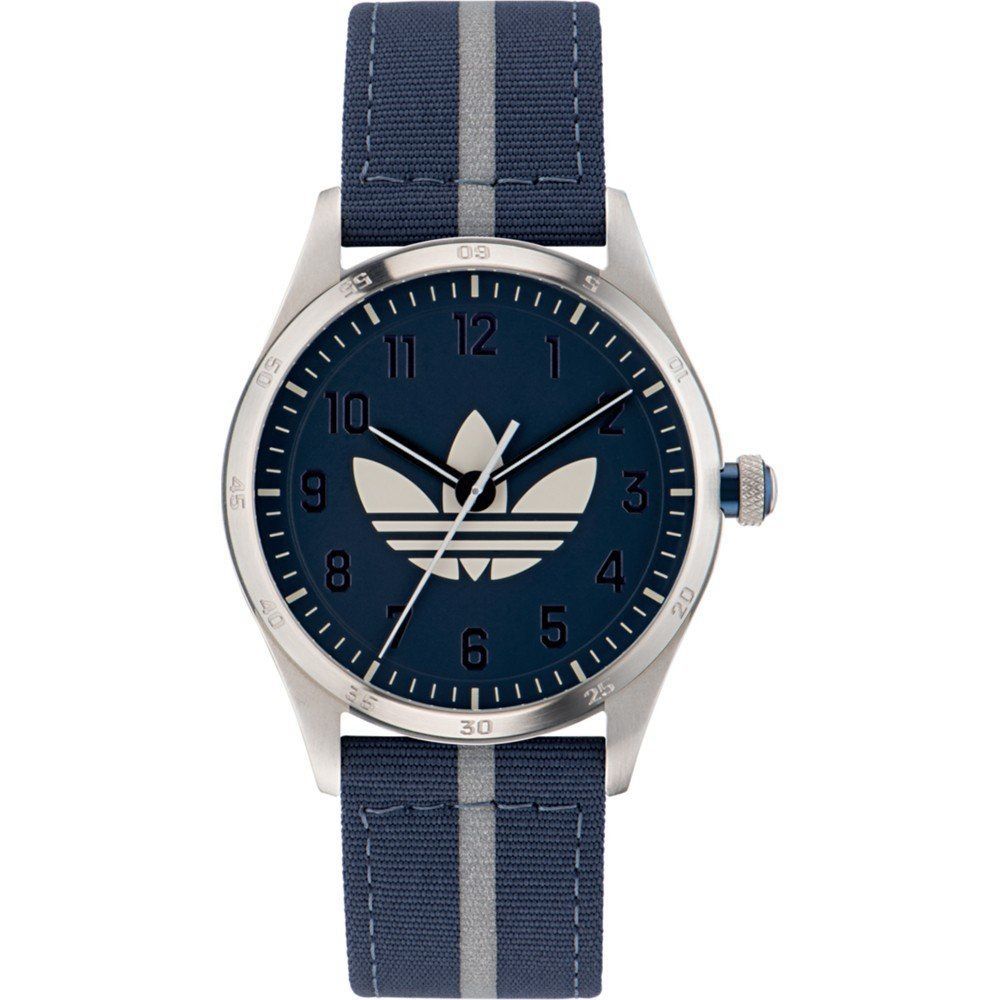Adidas blå tygklocka