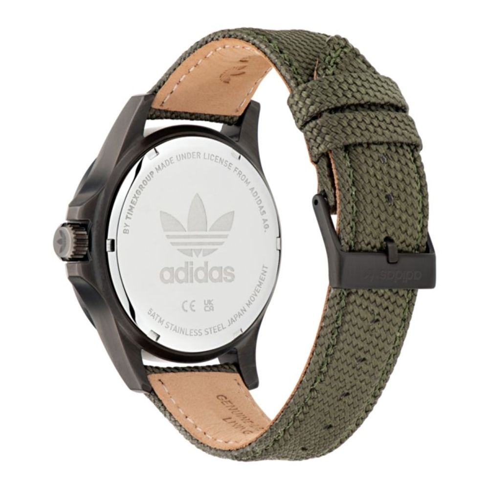 Adidas grön tygklocka