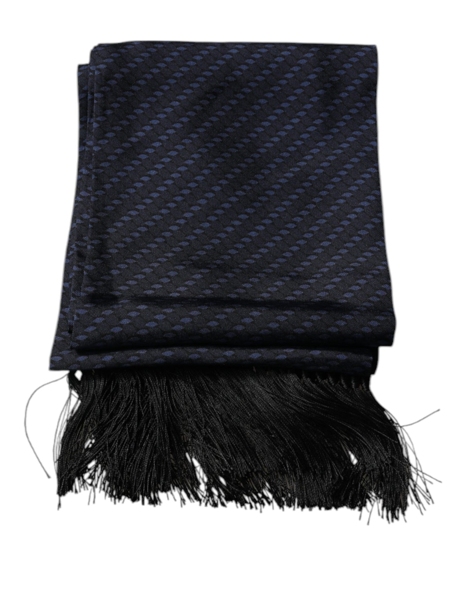 Dolce &amp;amp; Gabbana Mörkblå Fantasy Fringes Halsduk