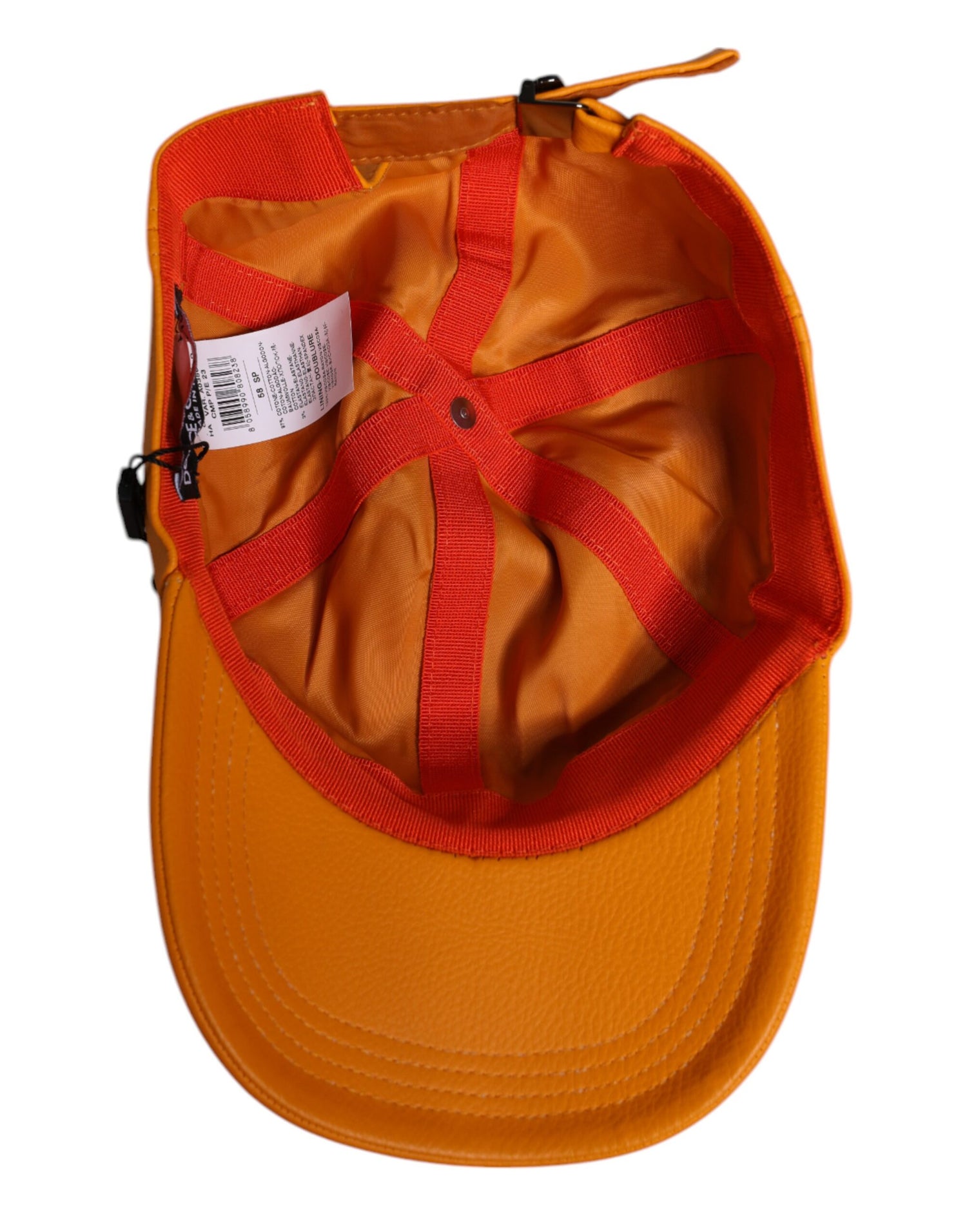 Dolce &amp;amp; Gabbana Orange Bomulls 6 Paneler Baseballkeps