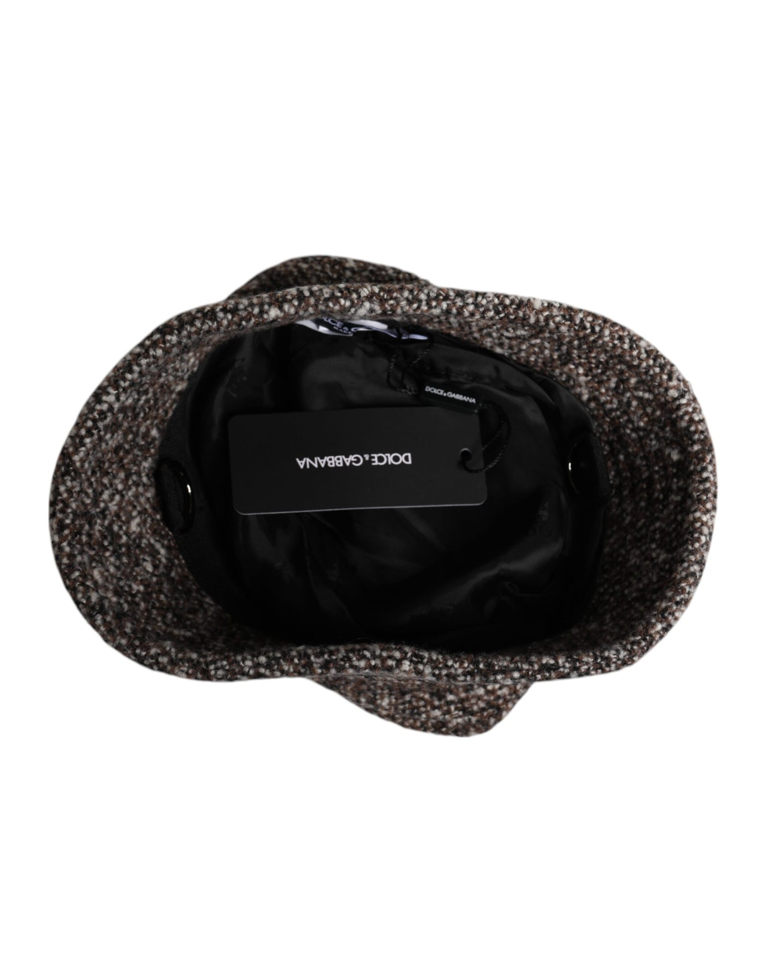 Dolce &amp;amp; Gabbana Brun Alpackaullvävd Bucket Hatt