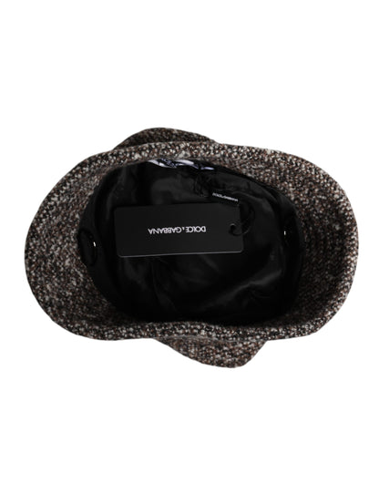 Dolce &amp;amp; Gabbana Brun Alpackaullvävd Bucket Hatt