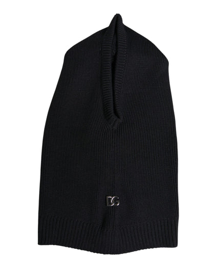 Dolce &amp;amp; Gabbana Svart Ull Helhuvudvärmebalaklavahatt