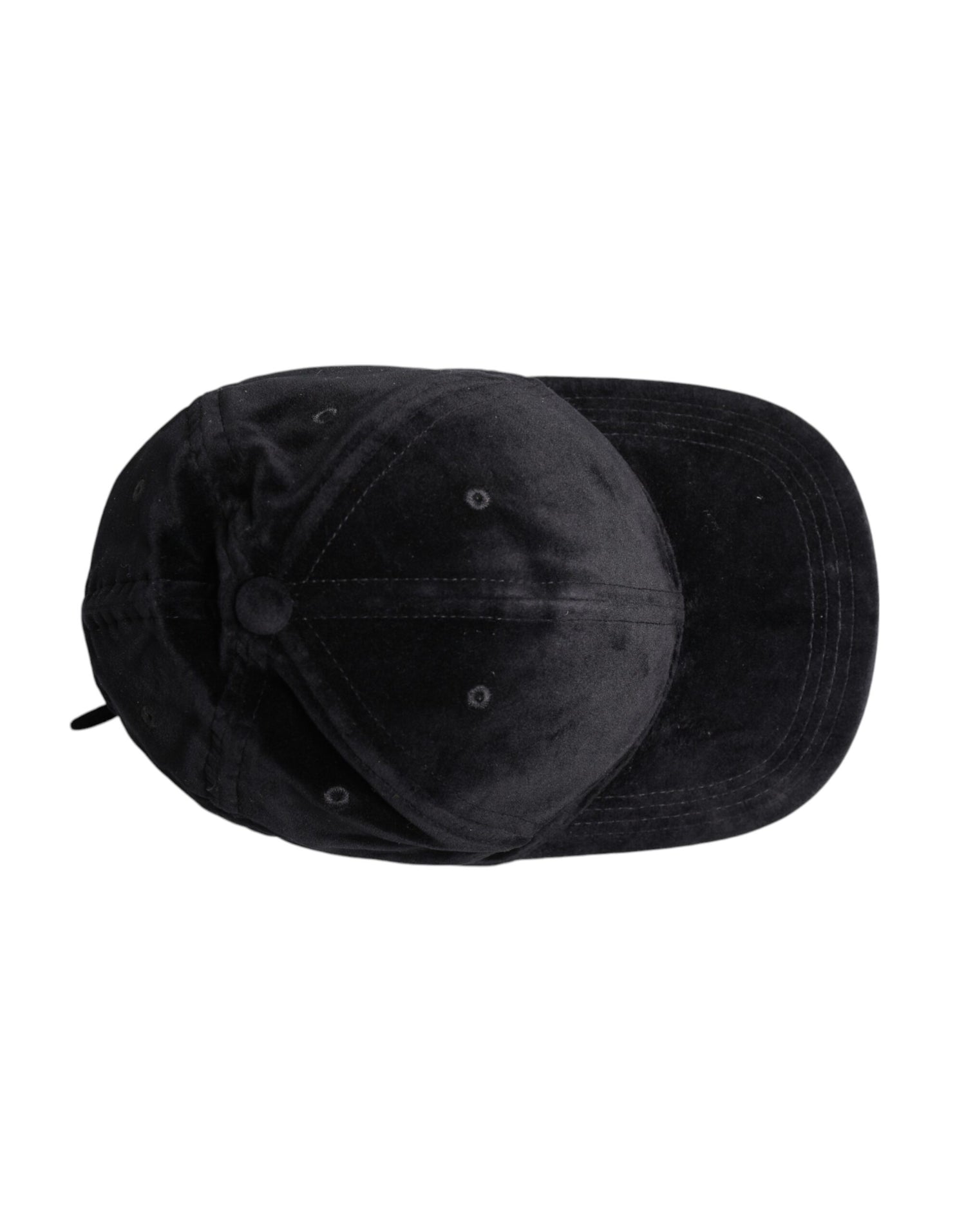 Dolce &amp;amp; Gabbana svart bomullsbasebollkeps med 6 paneler