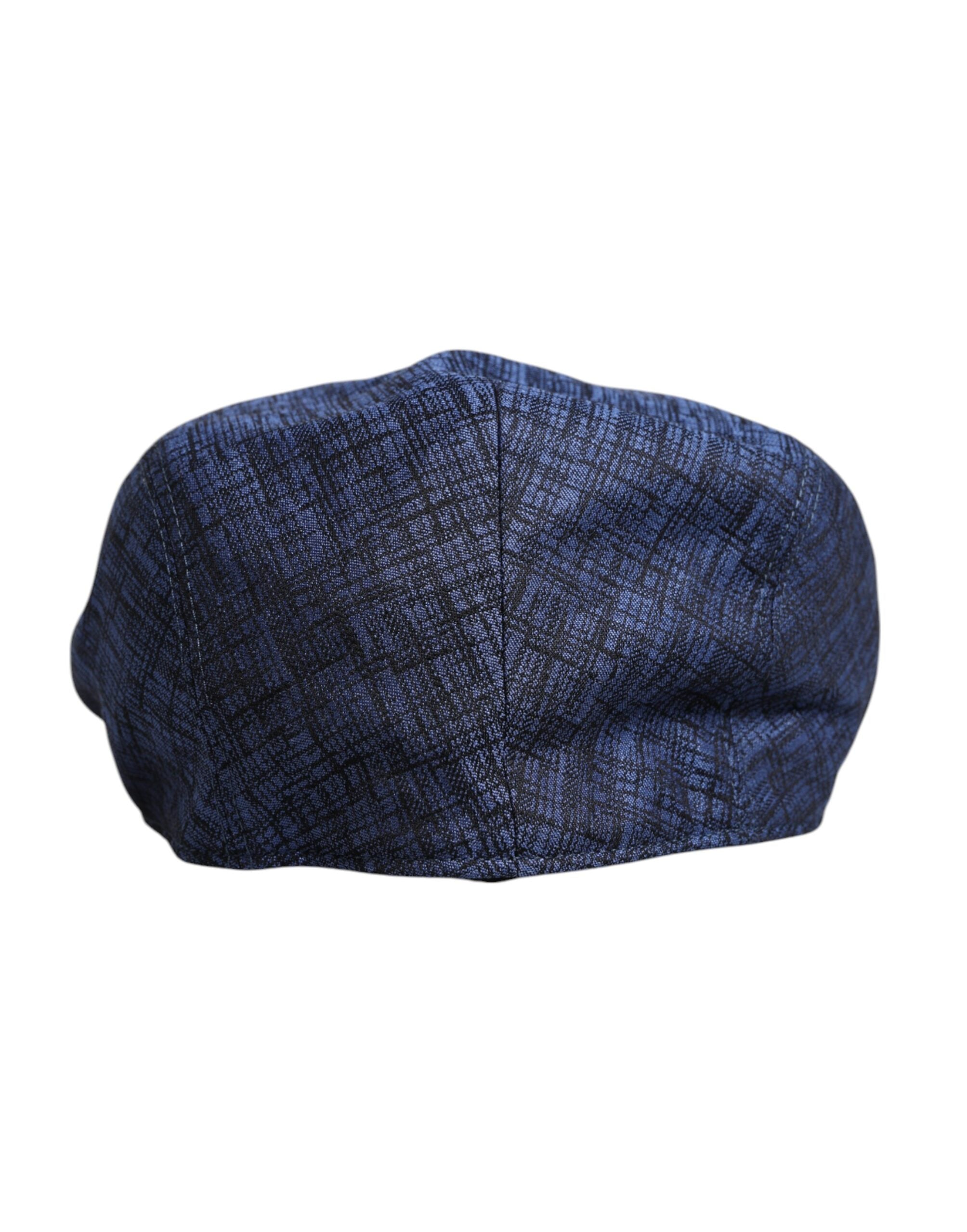 Dolce &amp;amp; Gabbana Blue Cotton Stretch Newsboy Hat