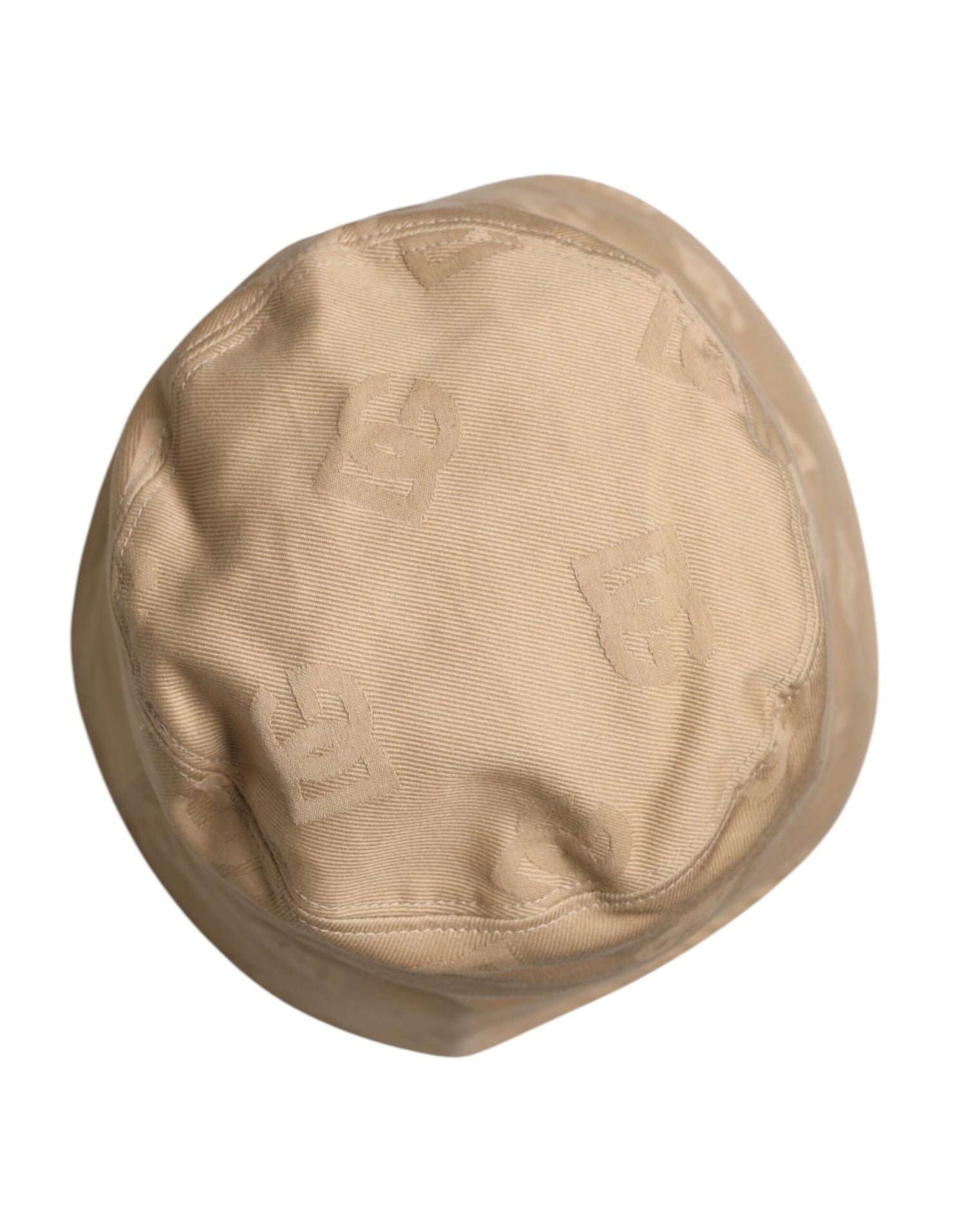 Dolce &amp;amp; Gabbana Beige Logotyp Monogram Bomull Bucket Cap