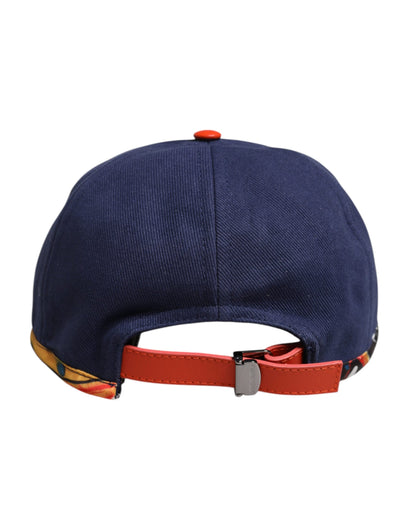 Dolce &amp;amp; Gabbana Blå Bomulls 6 Paneler Baseballkeps