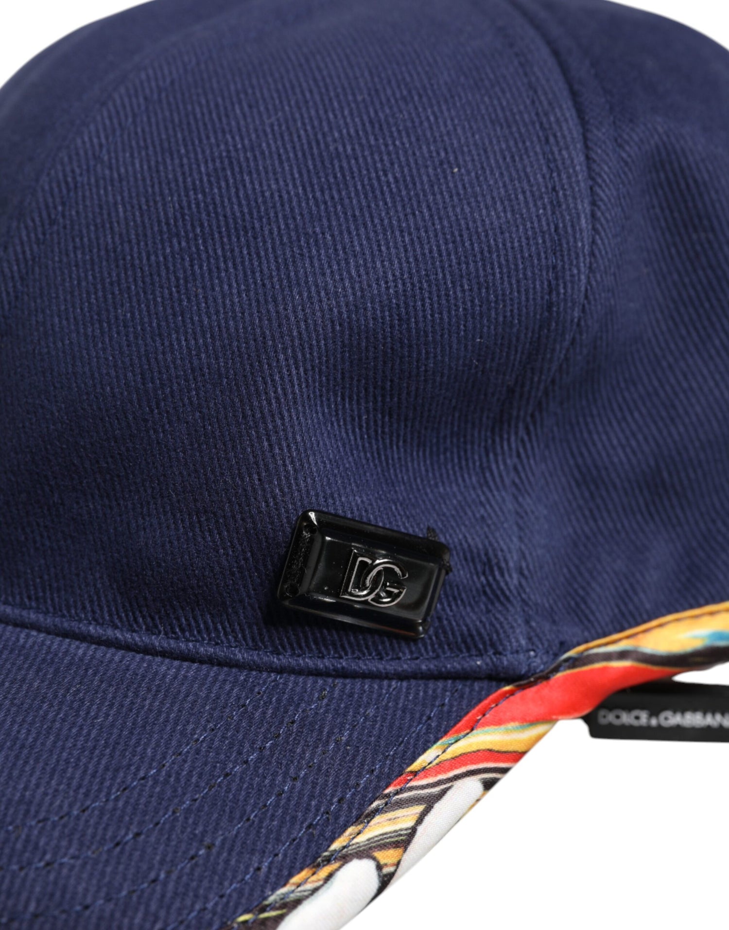 Dolce &amp;amp; Gabbana Blå Bomulls 6 Paneler Baseballkeps