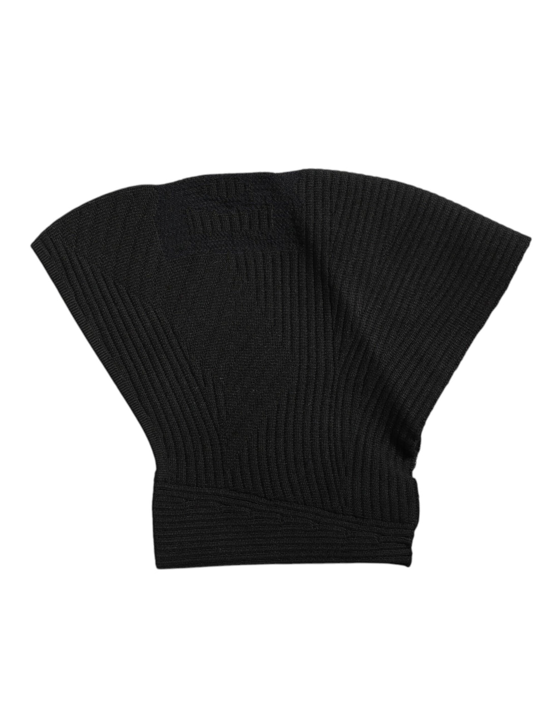 Dolce &amp; Gabbana Black Nylon Knitted Ski Mask Balaclava
