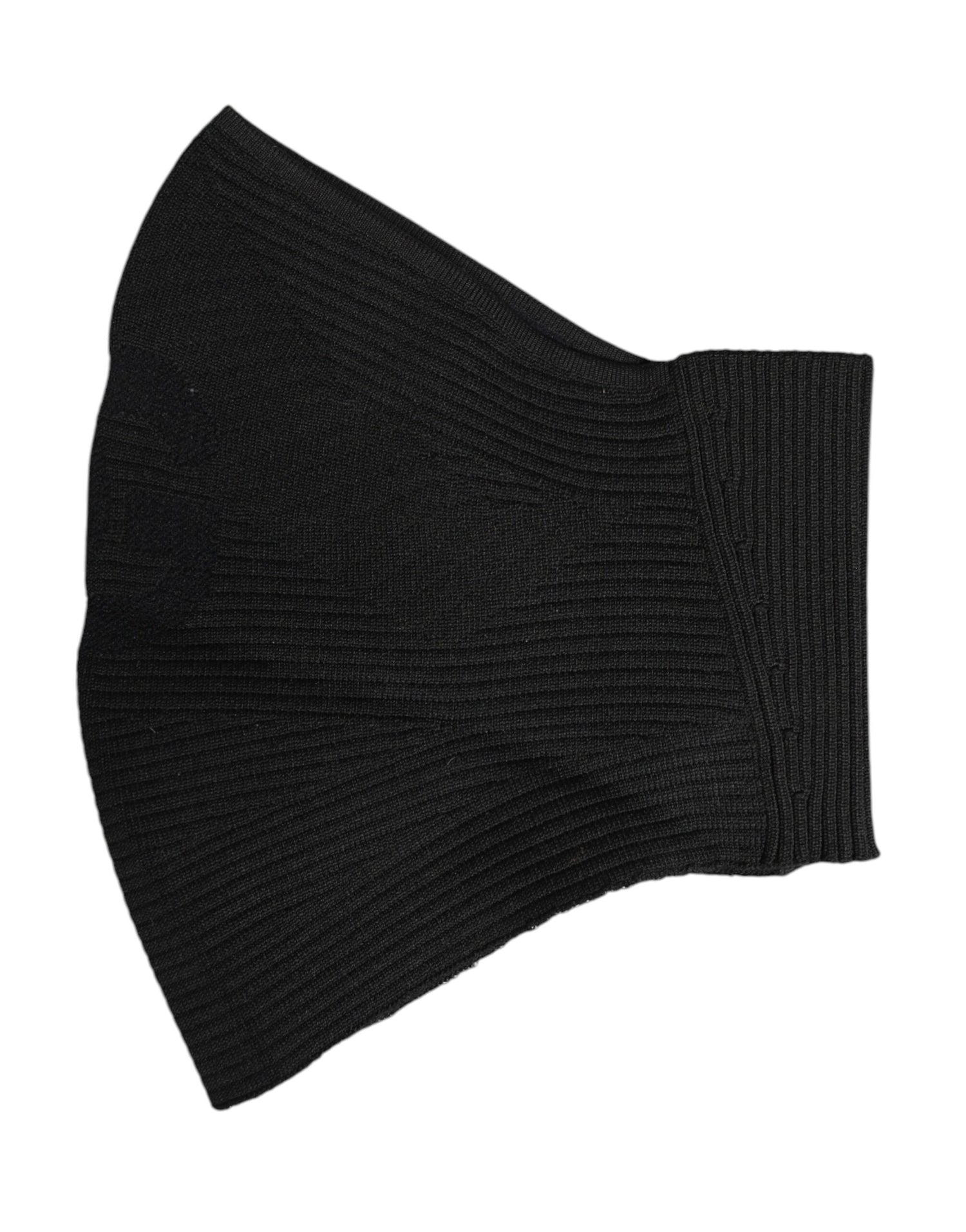 Dolce &amp; Gabbana Black Nylon Knitted Ski Mask Balaclava