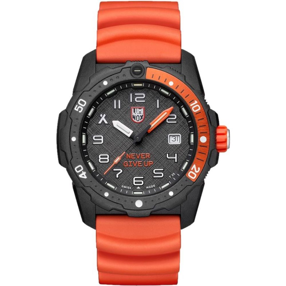 Luminox orange gummiklocka