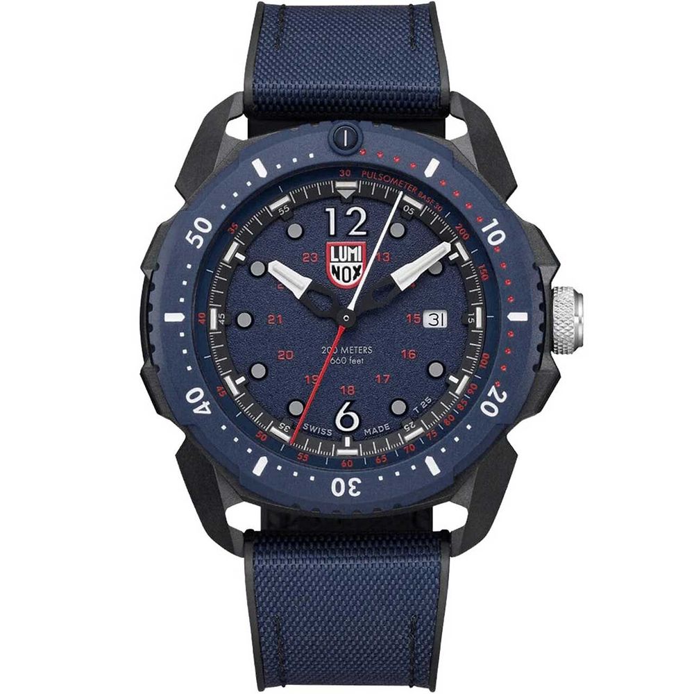 Luminox blå gummiklocka