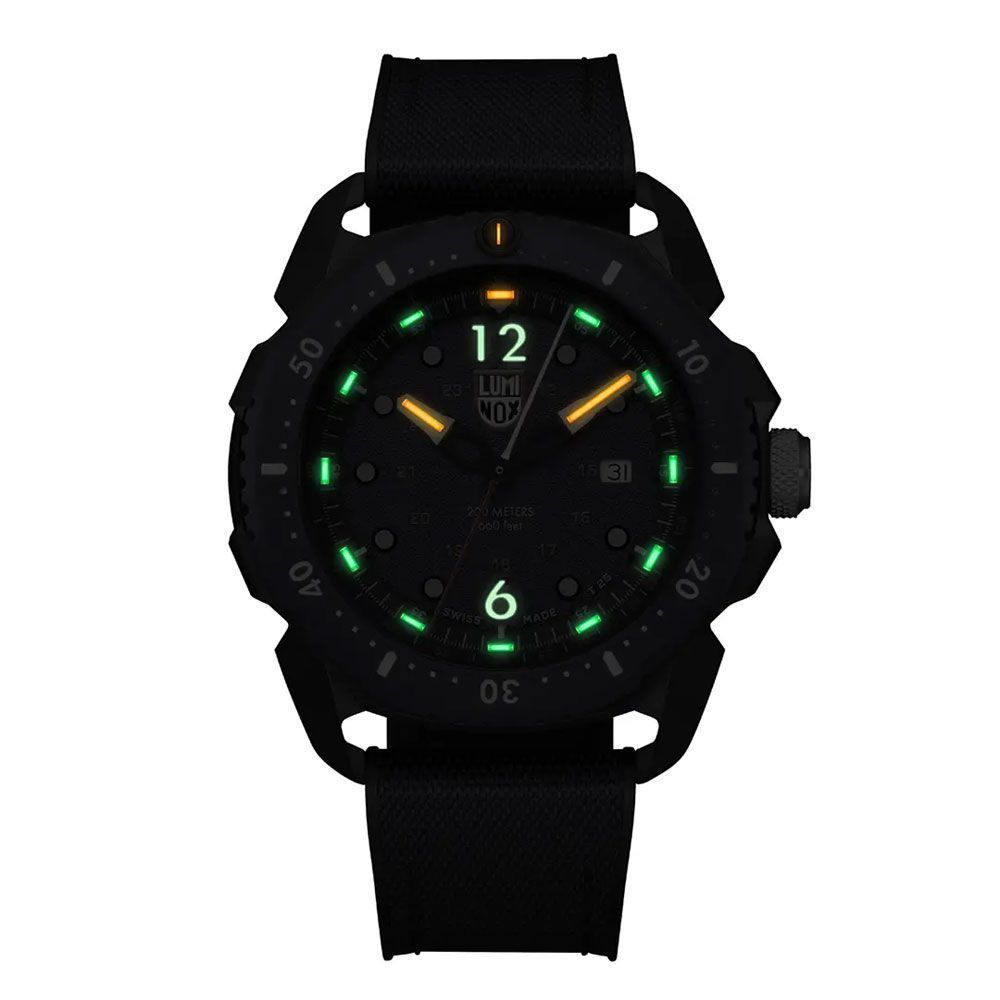Luminox blå gummiklocka