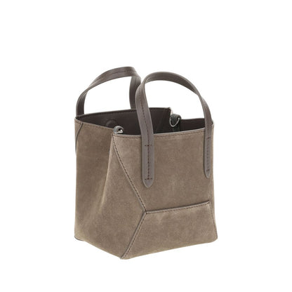 Brunello Cucinelli Axelväska i mocka