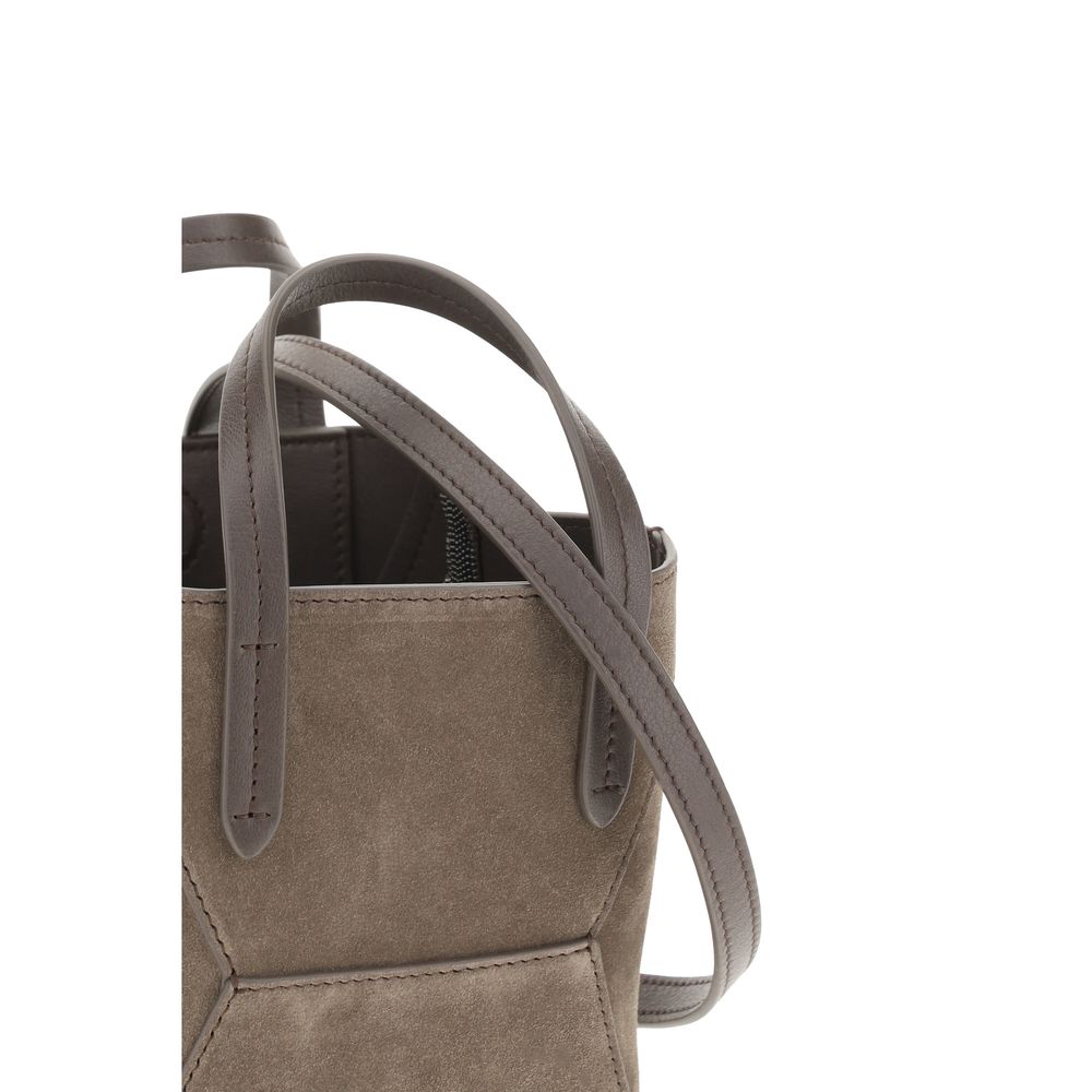 Brunello Cucinelli Axelväska i mocka