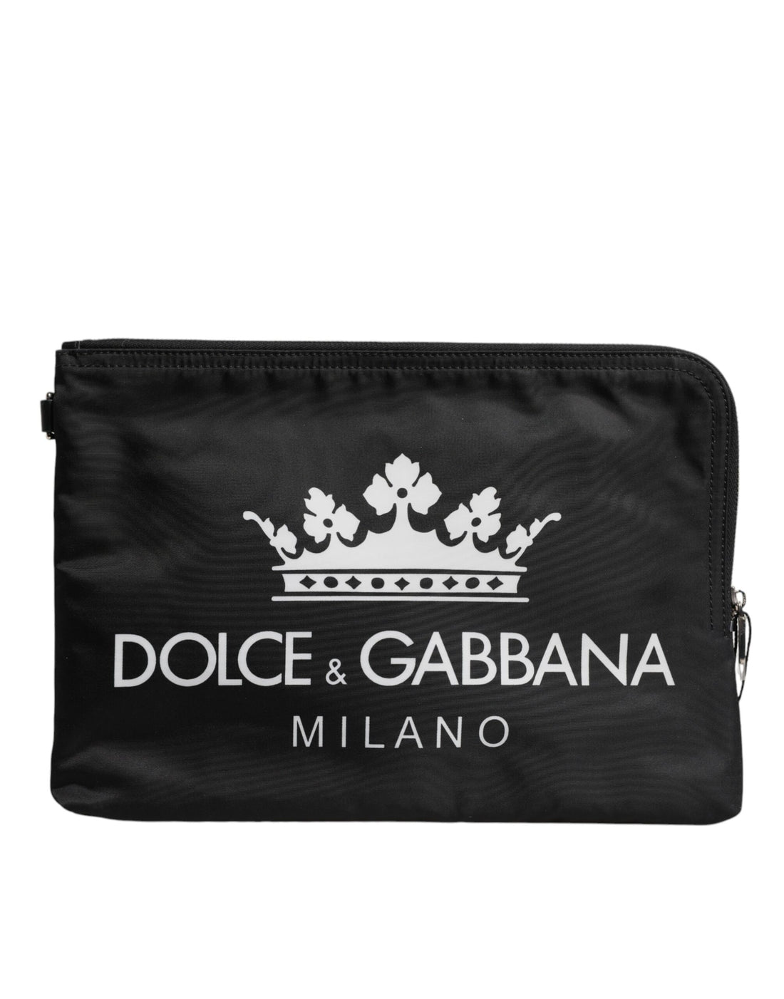 Dolce &amp;amp; Gabbana svart DG Milano-tryck kuvertväska i nylon