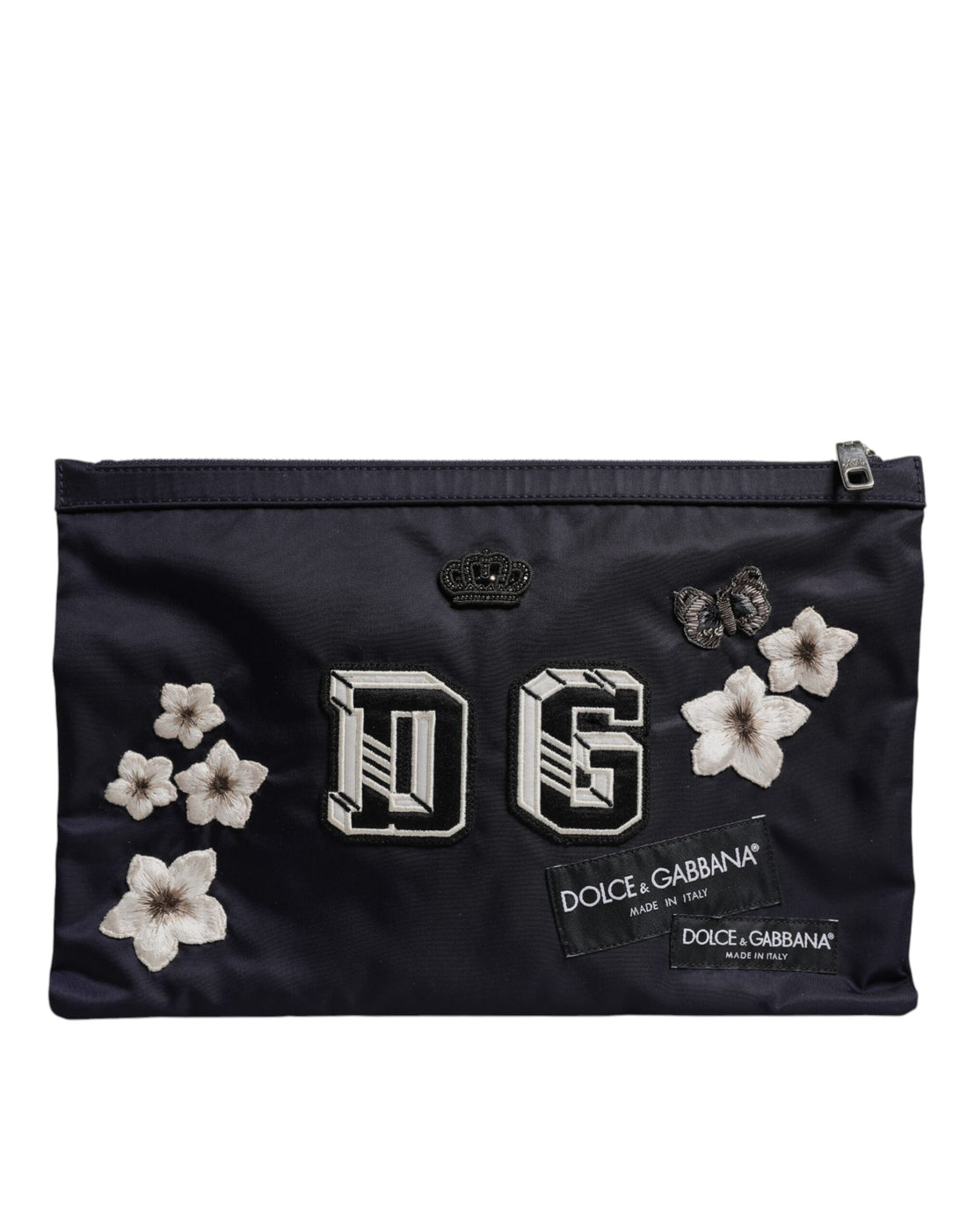 Dolce &amp;amp; Gabbana Blå DG Logotypplåster Kuvertväska