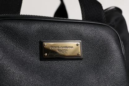 Dolce &amp; Gabbana Black Shoulder Strap Pet Carry Logo Plaque Bag