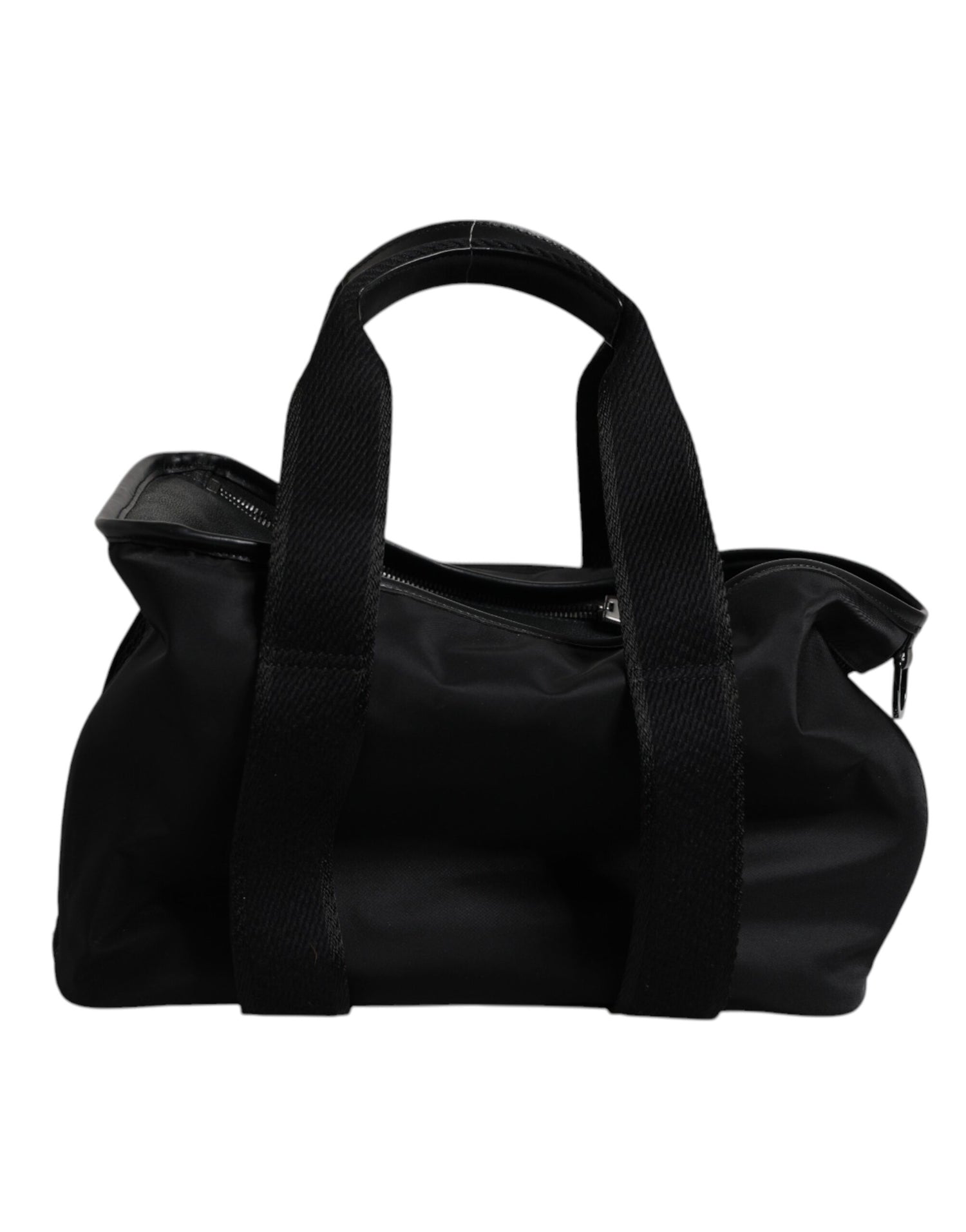 Dolce &amp; Gabbana Black Shoulder Strap Pet Carry Logo Plaque Bag