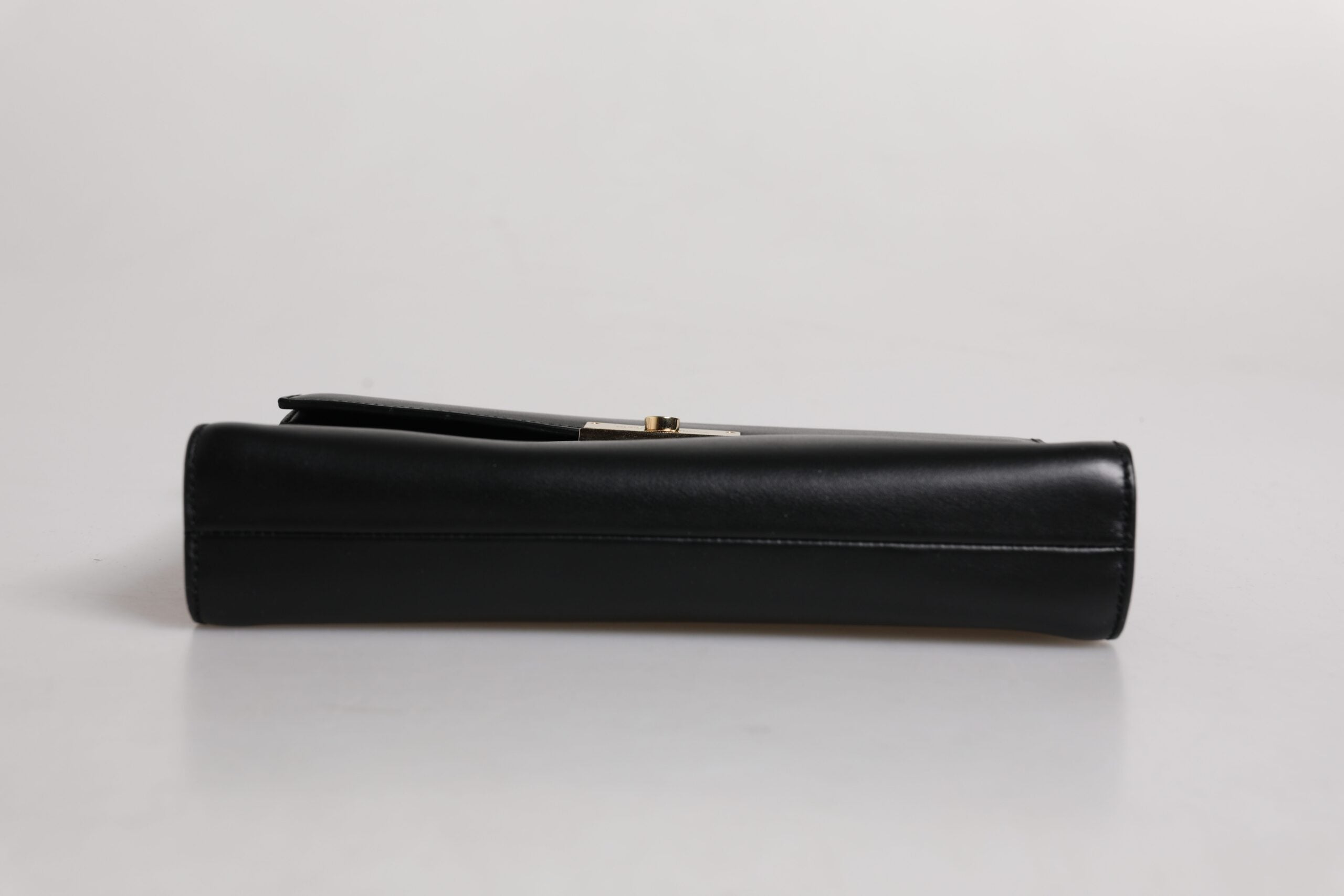 Dolce &amp; Gabbana Black Leather Logo Plaque Document Briefcase Bag
