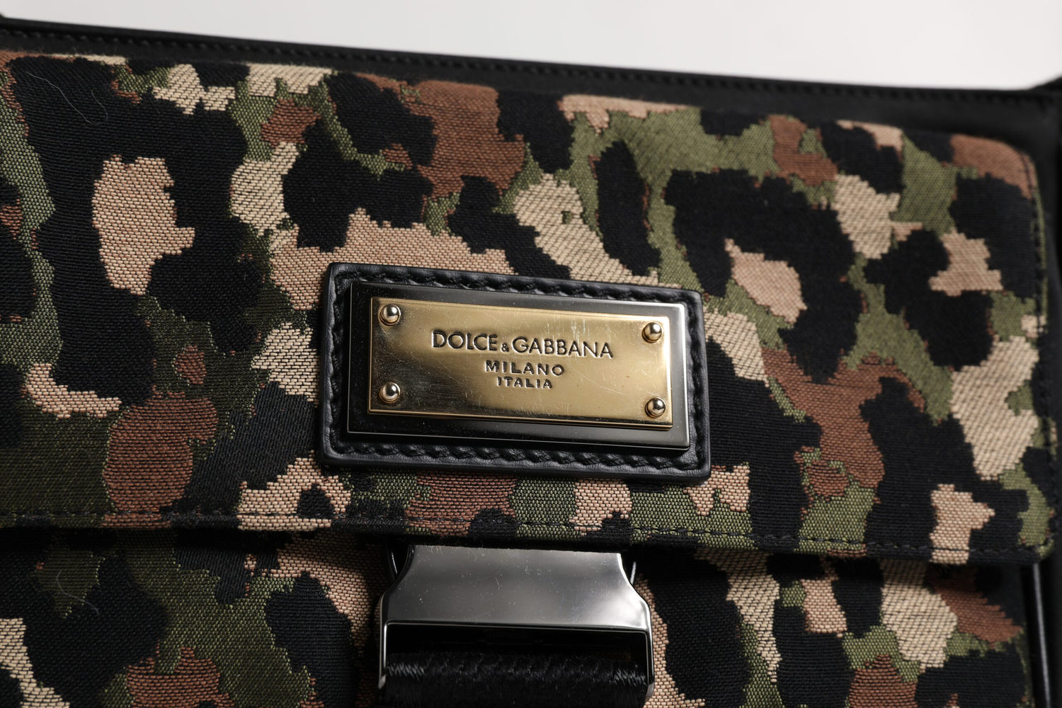 Dolce &amp; Gabbana Multicolor Leopard Jacquard Crossbody Bag