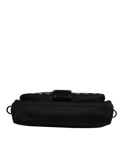 Dolce &amp; Gabbana Multicolor Leopard Jacquard Crossbody Bag