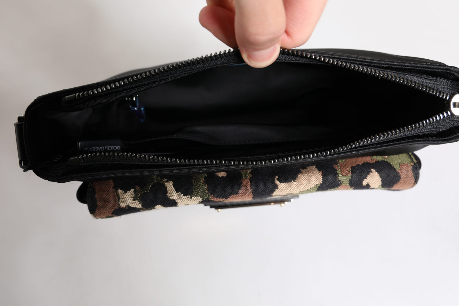 Dolce &amp; Gabbana Multicolor Leopard Jacquard Crossbody Bag