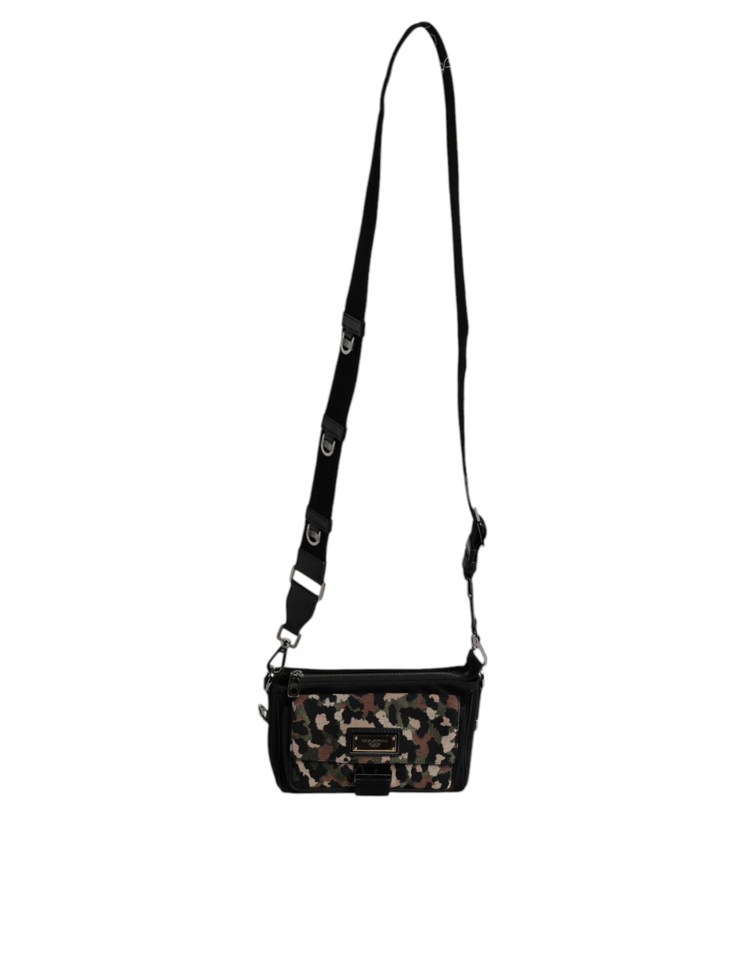 Dolce &amp; Gabbana Multicolor Leopard Jacquard Crossbody Bag