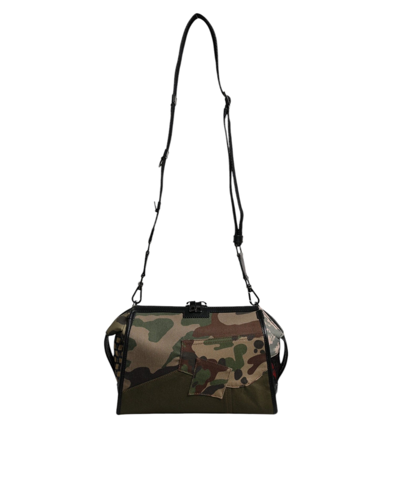 Dolce &amp; Gabbana Multicolor Camouflage Patchwork Crossbody Bag