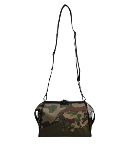 Dolce &amp; Gabbana Multicolor Camouflage Patchwork Crossbody Bag