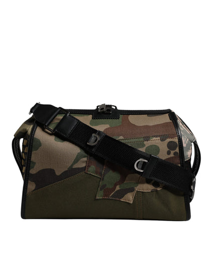 Dolce &amp; Gabbana Multicolor Camouflage Patchwork Crossbody Bag