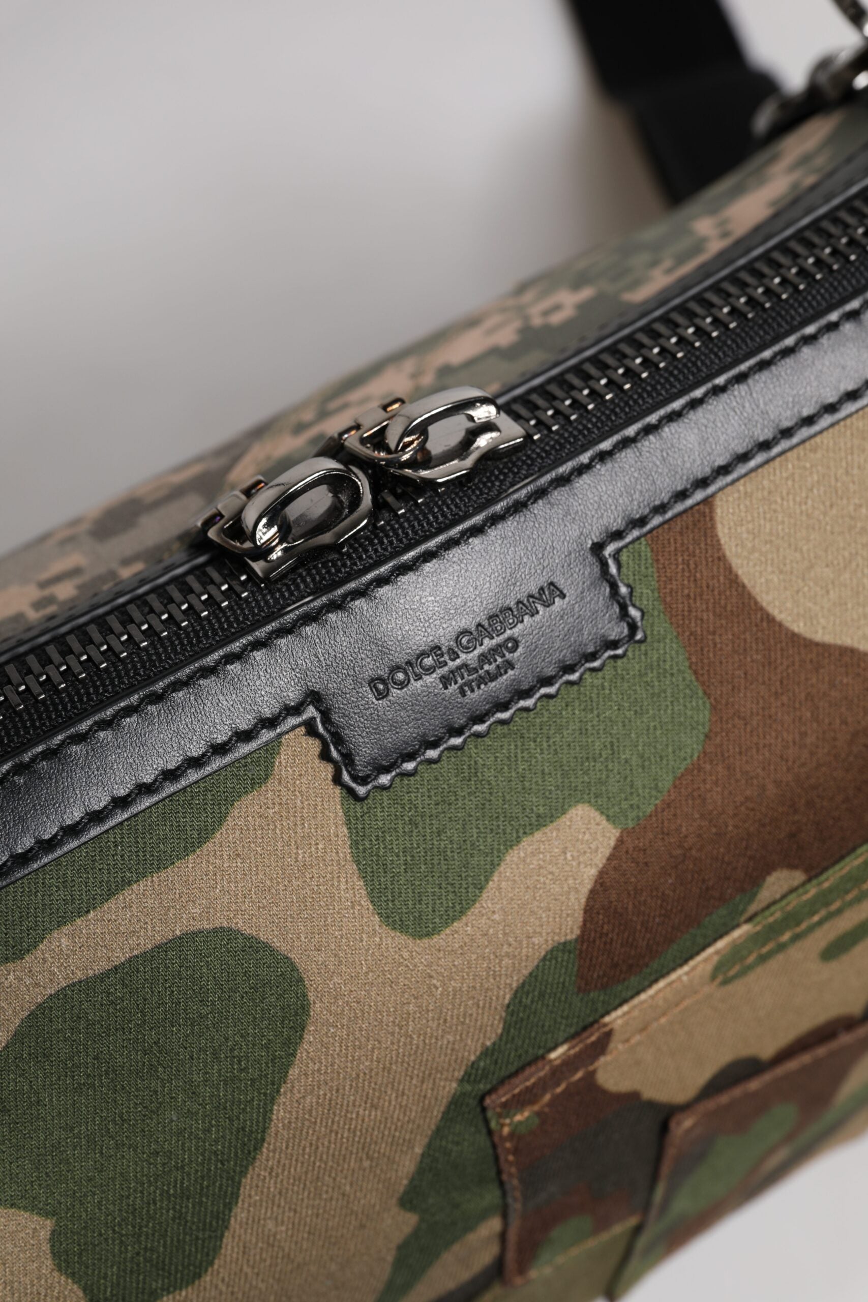 Dolce &amp; Gabbana Multicolor Camouflage Patchwork Crossbody Bag