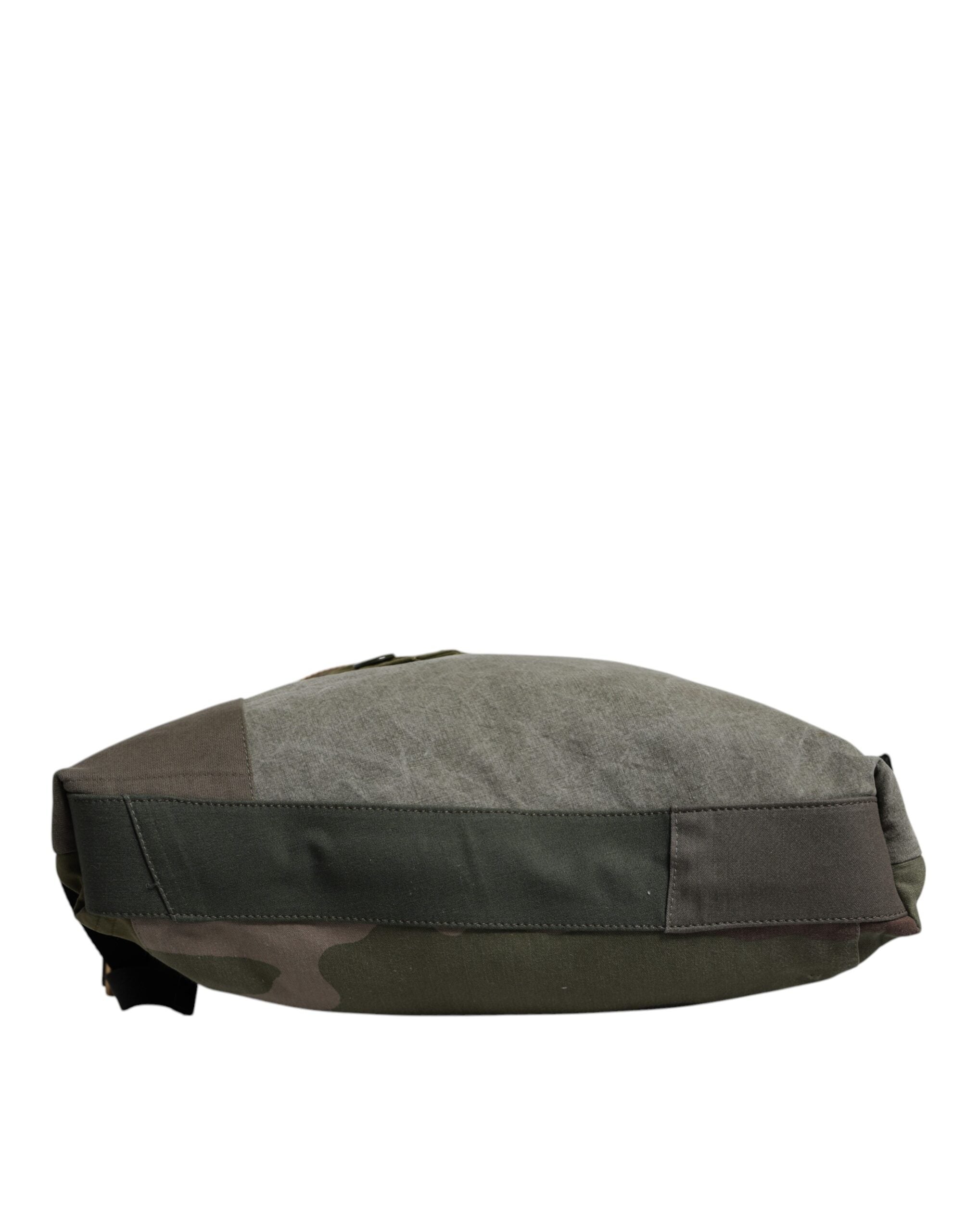 Dolce &amp; Gabbana Military Green Patchwork Rucksack Backpack Bag