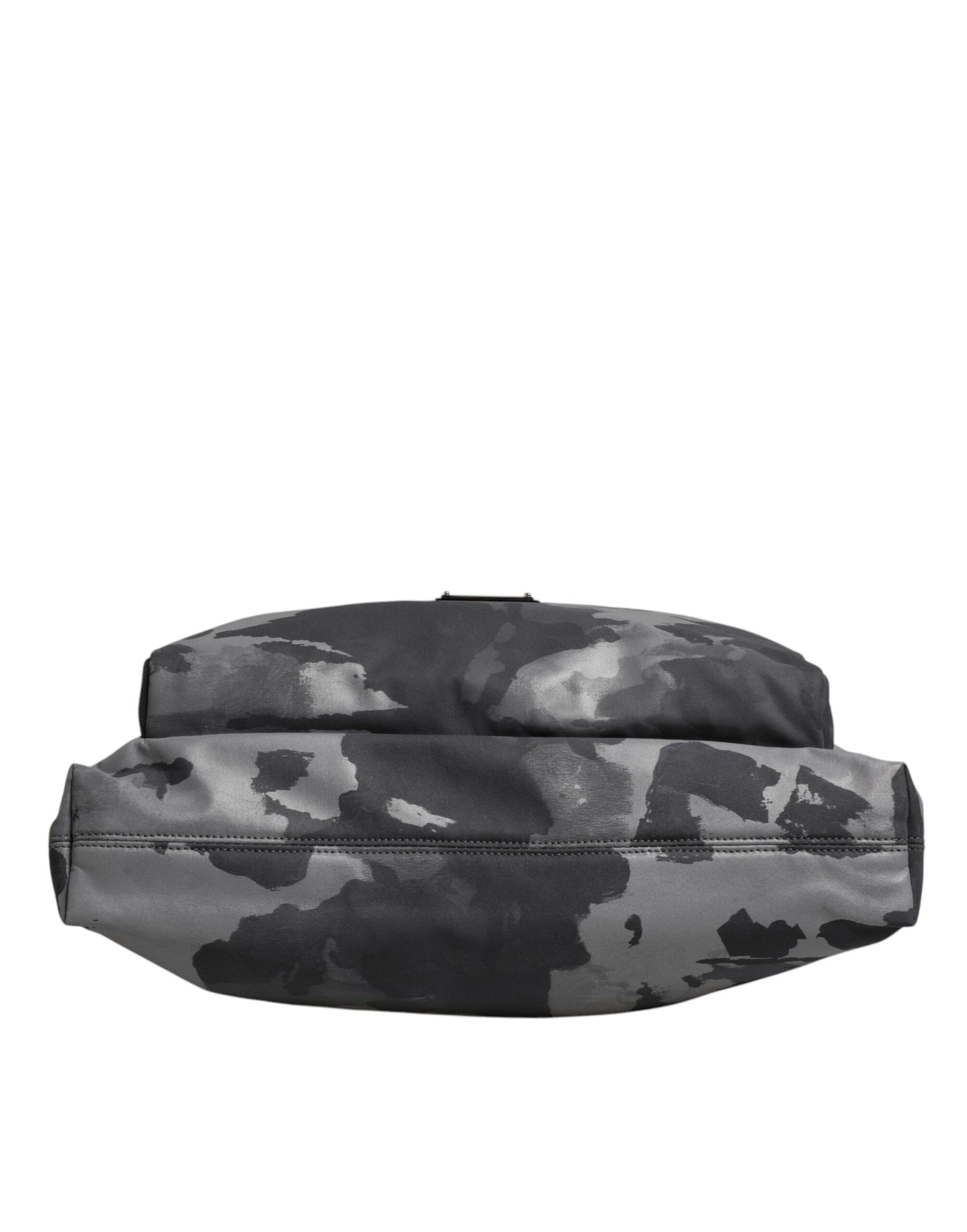Dolce &amp; Gabbana Gray Camo Cotton Multiple Compartments Tote Bag