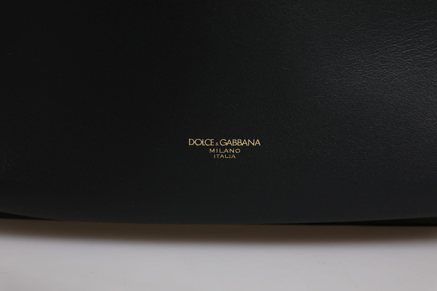 Dolce &amp; Gabbana Black DG Leather Logo Print Travel Back Pack Bag