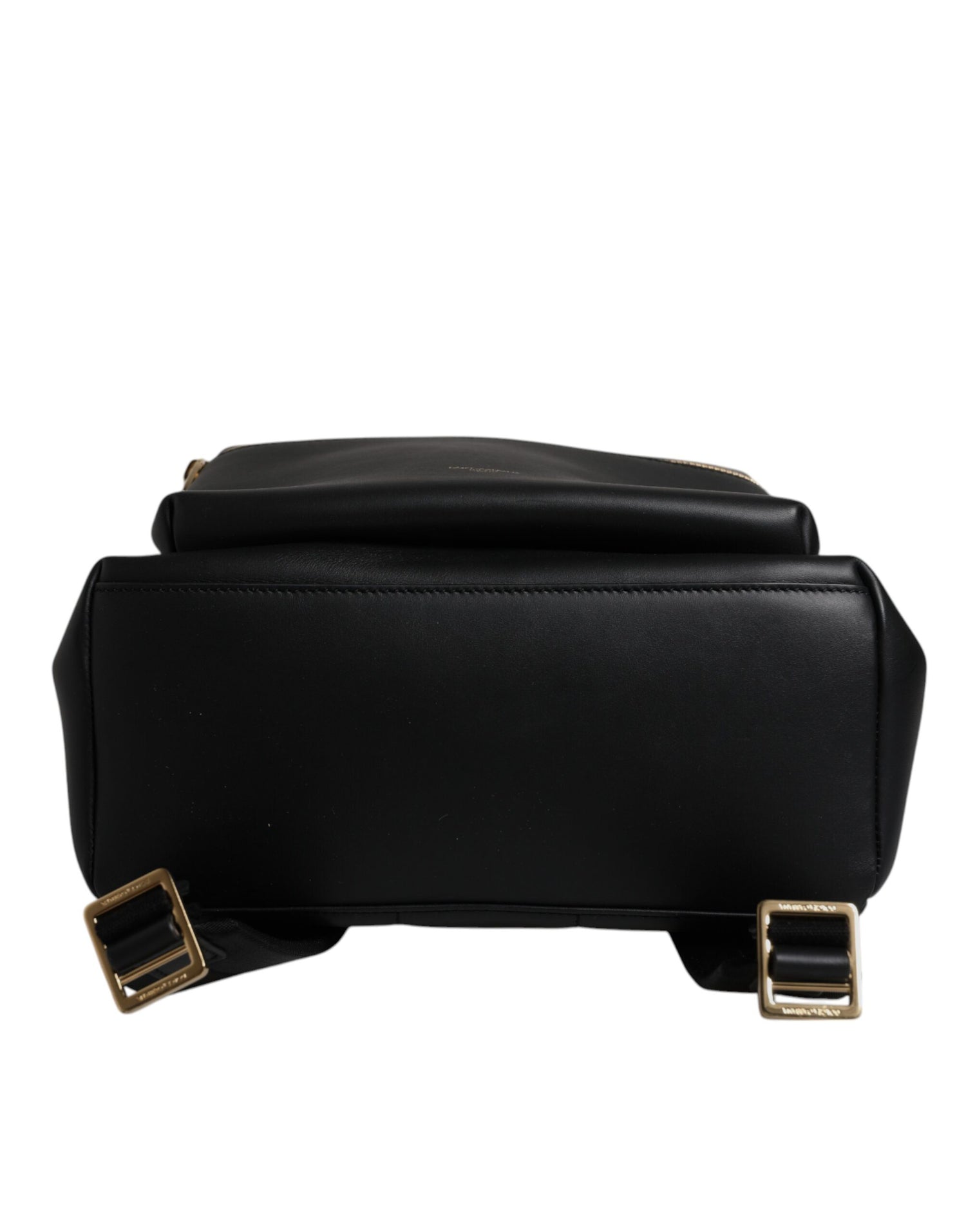 Dolce &amp; Gabbana Black DG Leather Logo Print Travel Back Pack Bag