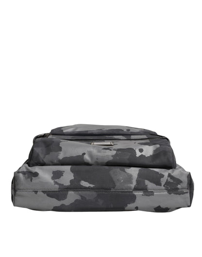 Dolce &amp; Gabbana Black Camouflage Shoulder Strap Logo Plaque Bag
