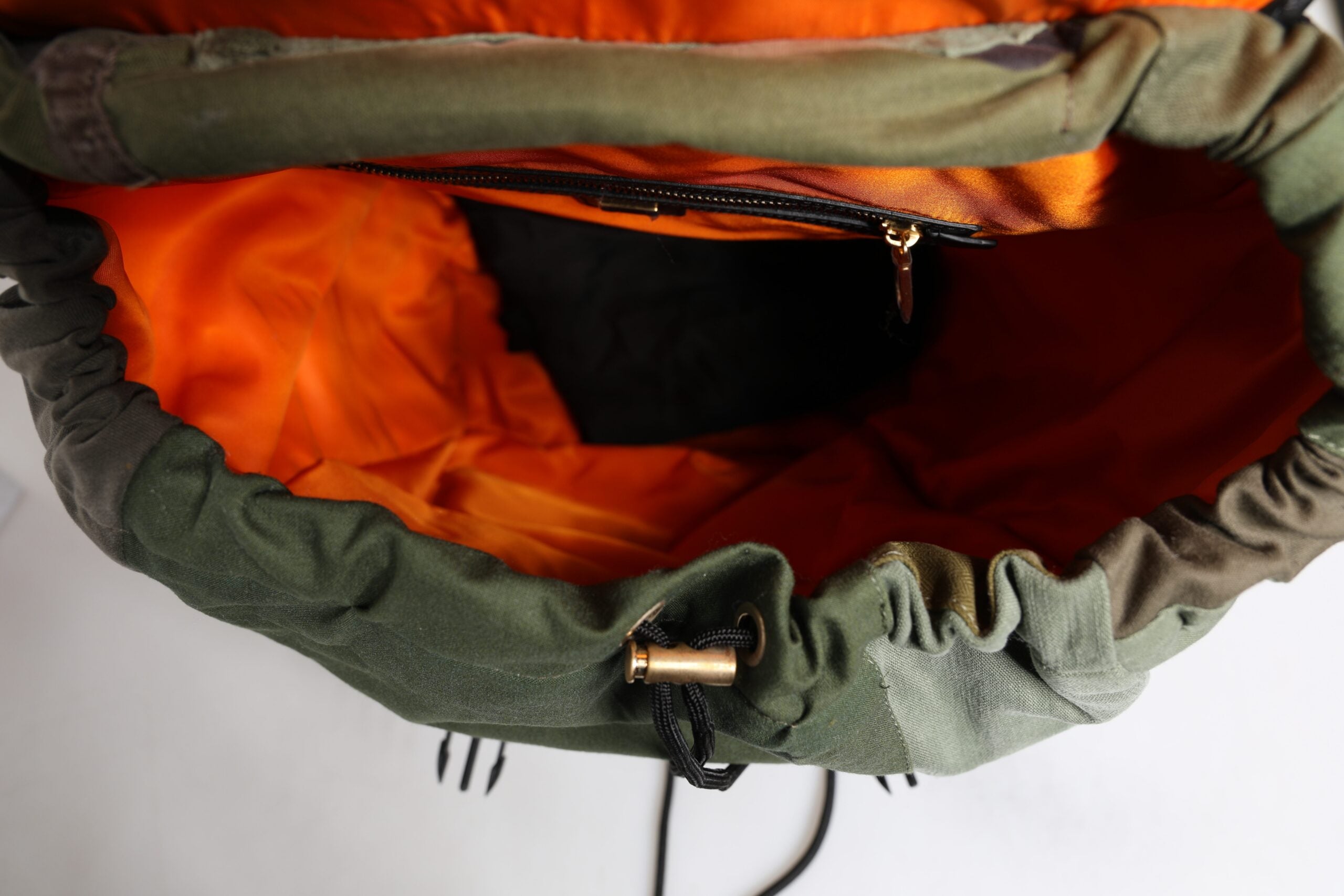 Dolce &amp; Gabbana Military Green Patchwork Travel Backpack Bag