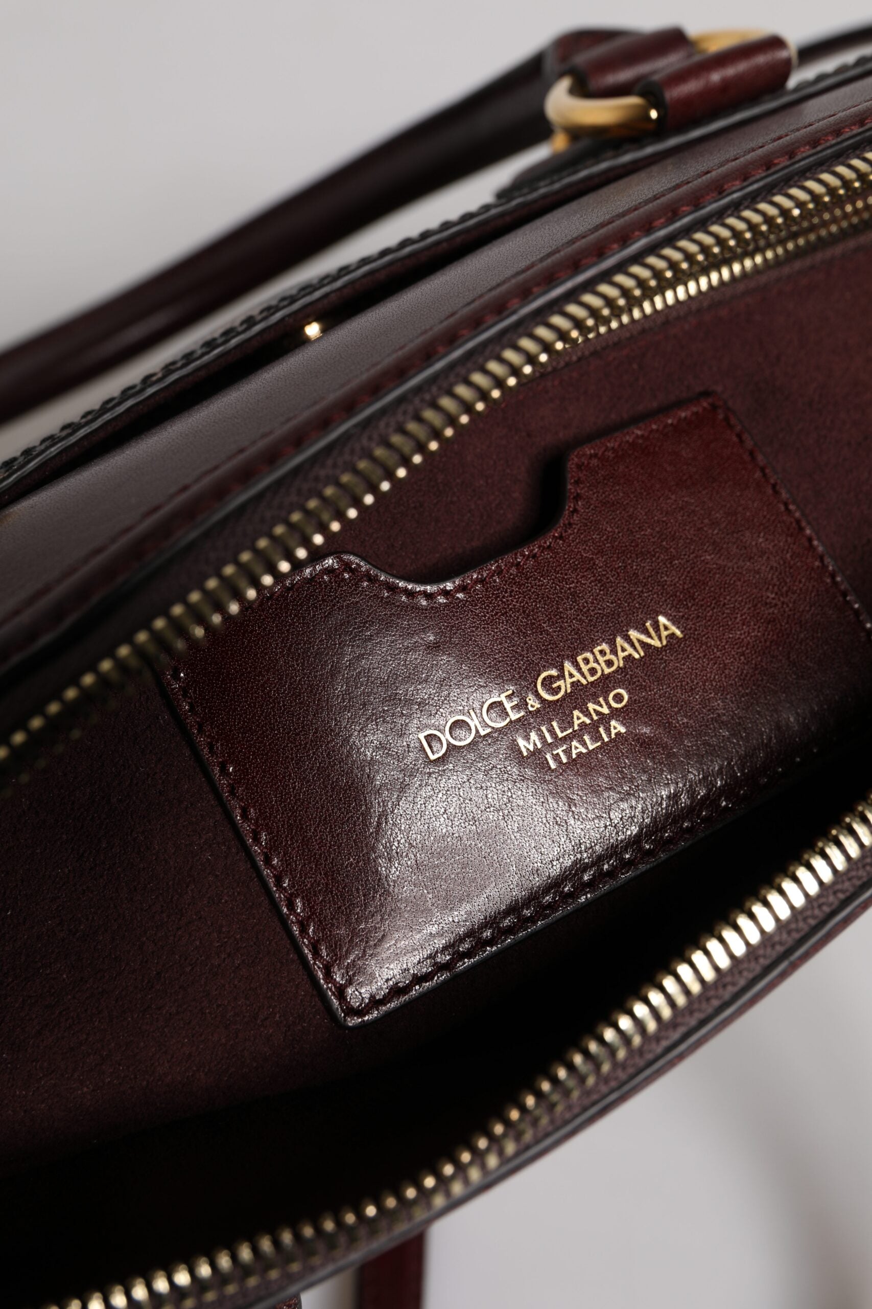 Dolce &amp; Gabbana Brown Leopard Leather Shoulder Strap Duffle Bag