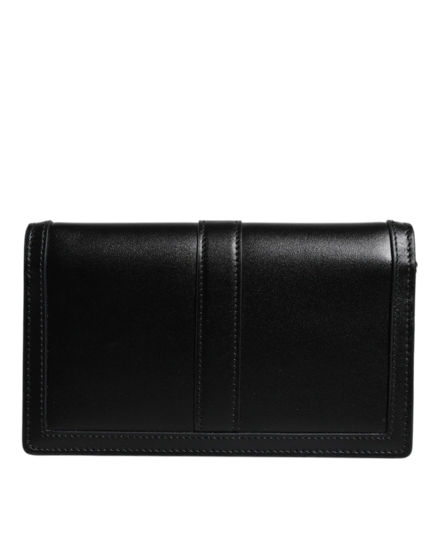 Versace Black Calfskin Leather Chain Strap Shoulder Crossbody Bag