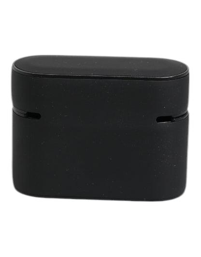 Dolce &amp;amp; Gabbana Svart Orange Silikonfodral med Präglad Logotyp till Airpods