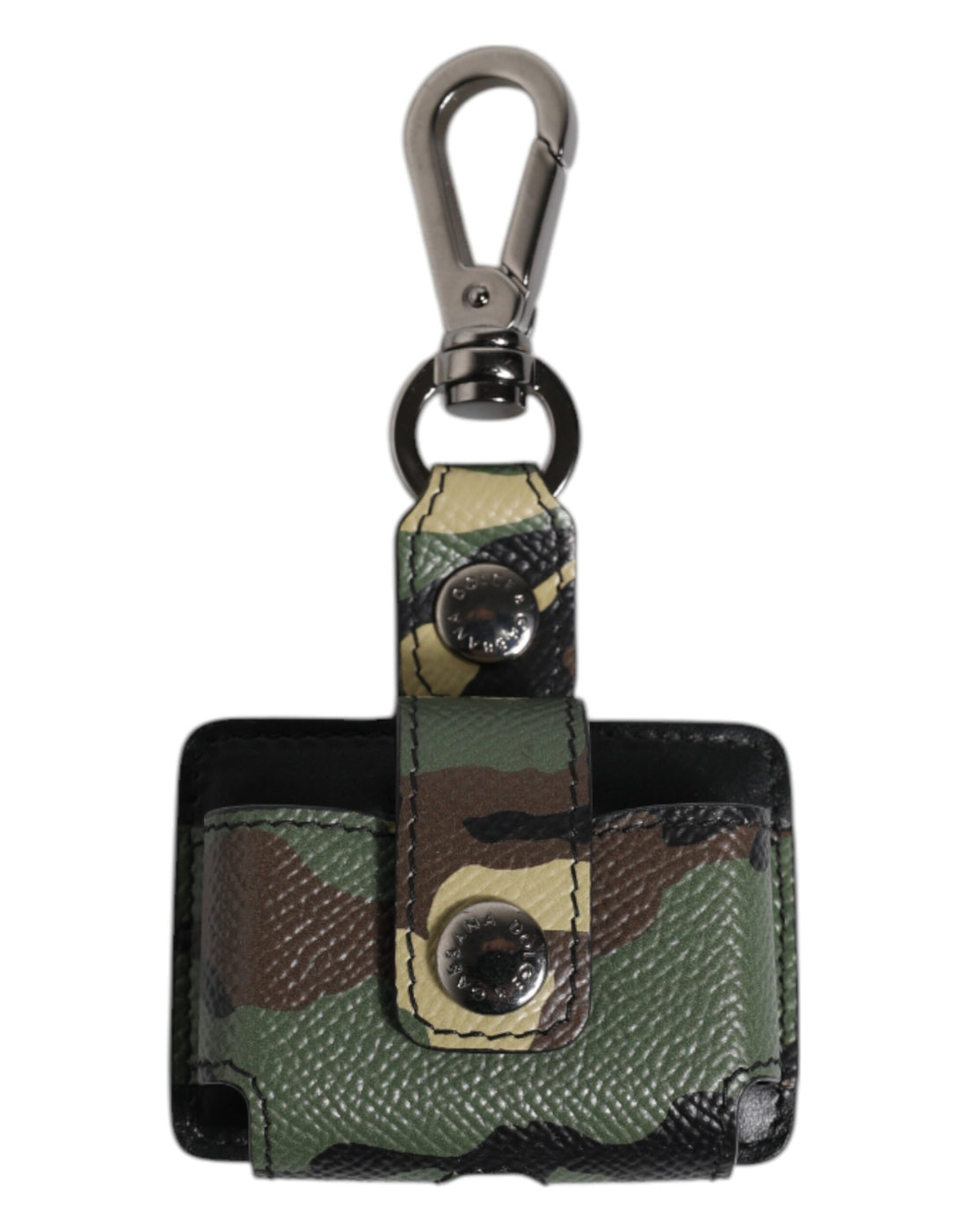 Dolce &amp; Gabbana Multicolor Camouflage Leather Airpods Case