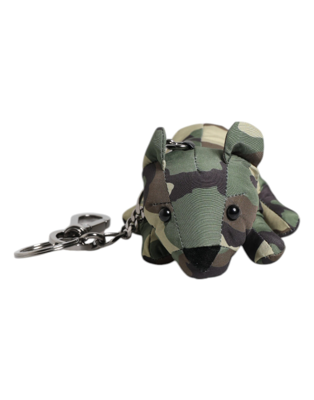 Dolce &amp; Gabbana Multicolor Camouflage Animal Silhouette Keychain Keyring