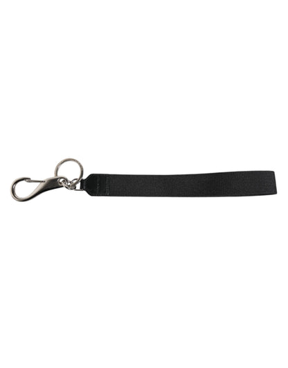 Dolce &amp; Gabbana Black Nylon Logo DG Crown Men&