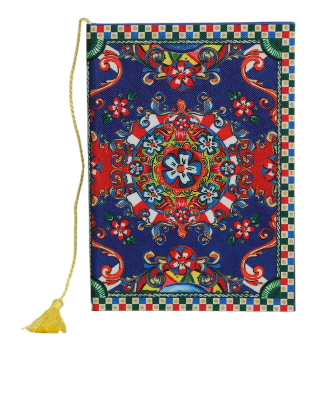 Dolce &amp; Gabbana Multicolor Polyester Carretto Siciliano Print Notebook