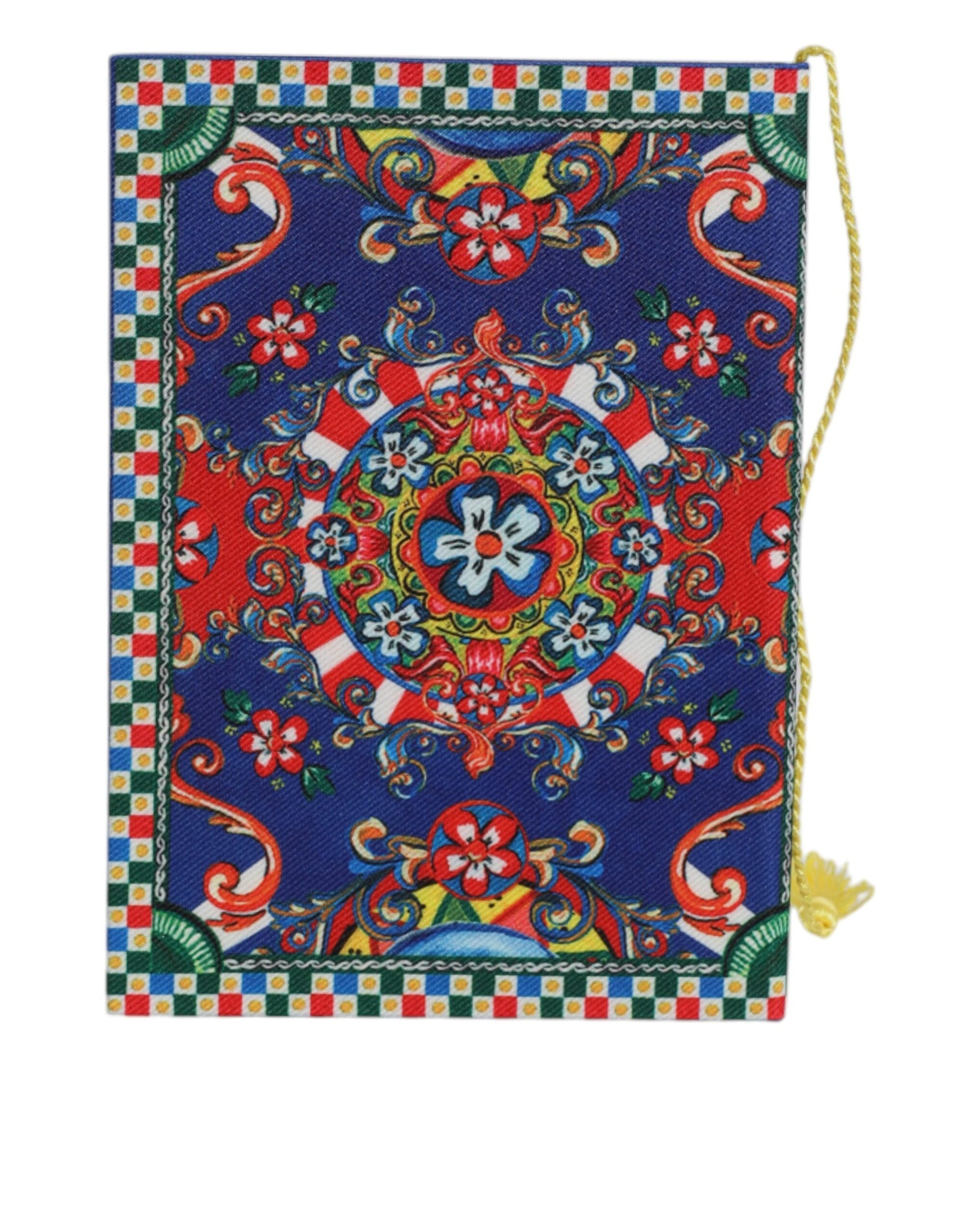 Dolce &amp;amp; Gabbana Multicolor Polyester Carretto Siciliano Print Notebook