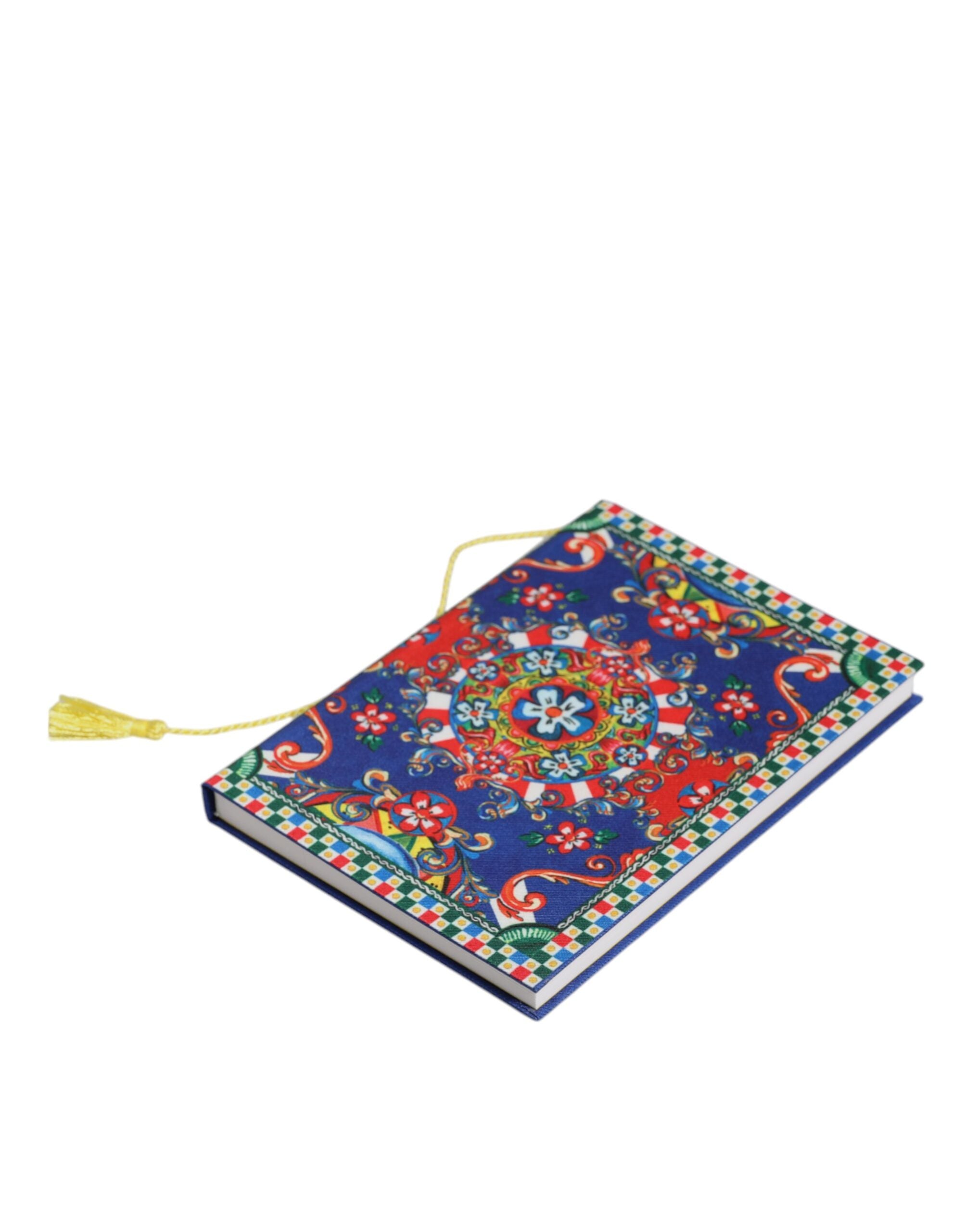Dolce &amp;amp; Gabbana Multicolor Polyester Carretto Siciliano Print Notebook